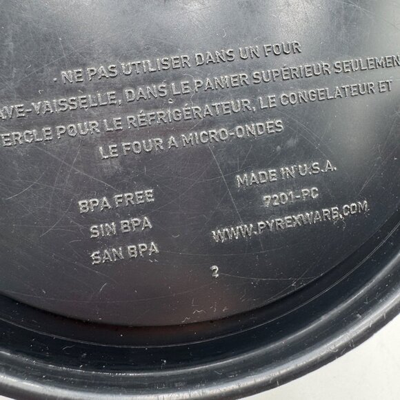 PYREX 4 Cup HALLOWEEN Storage Bowl three rows of ghost black lid - Picture 11 of 15